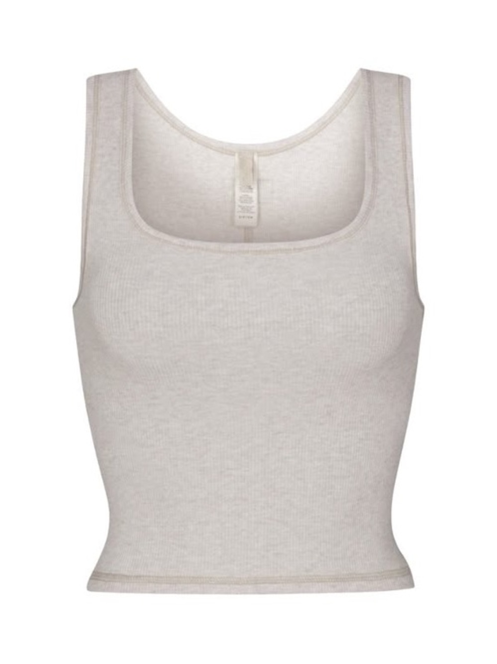 Skims cotton rib tank in heather oatmeal